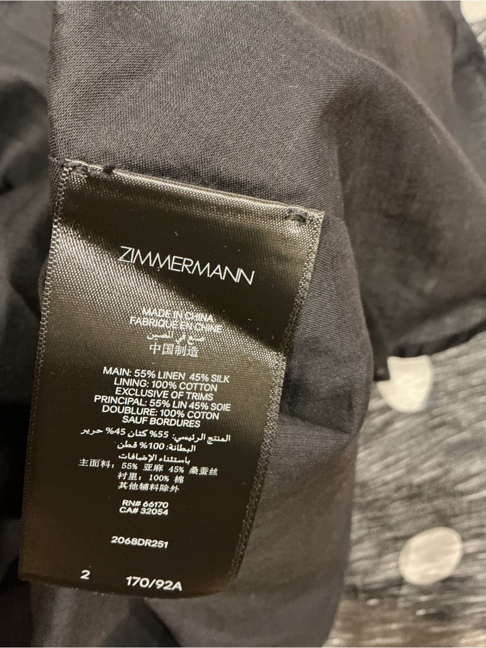 NWOT Zimmerman Black Polka Dot Halter Gown, Size AU 2 = M - Picture 15 of 15